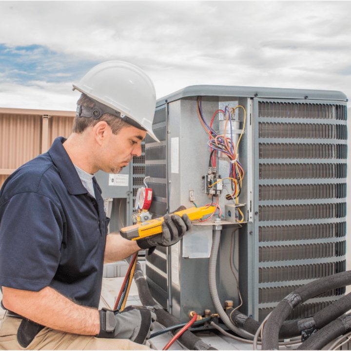 Cambridge Duct Cleaning certified duct cleaning technician on a service call in Cambridge, Ontario